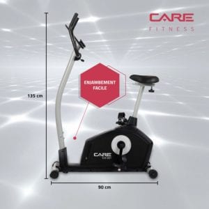 V/élo d/’Int/érieur pour Fitness et Sport /à Domicile Selle Confortable Ajustable 16 Niveaux de difficult/é V/élo d/’Appartement Motoris/é et Connect/é My Care FIT CV-351 par Care